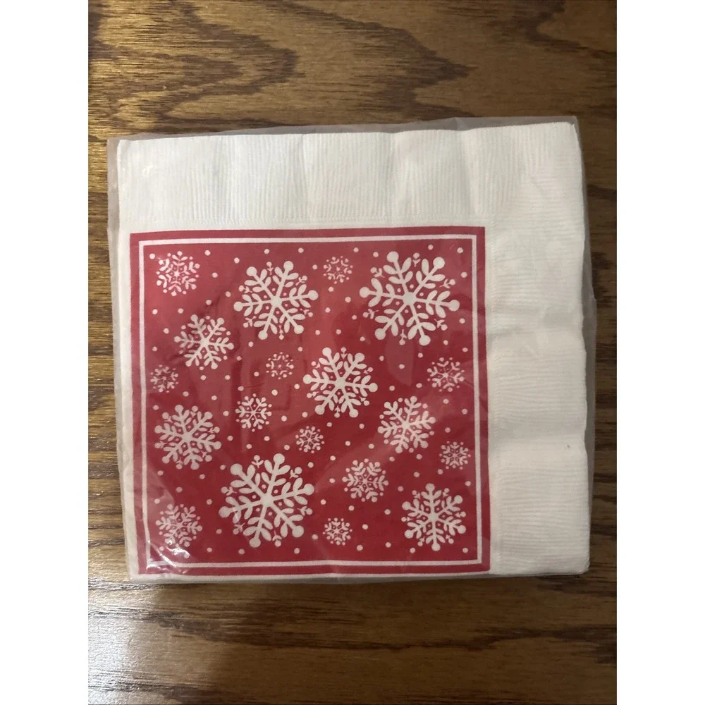 Three Packs Of Vintage Hallmark‎ Luncheon Holiday Themed Napkins. New !